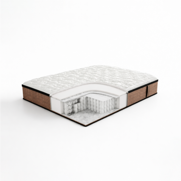 Матрас пружинный Rashell Silver Soft 120 х 200 см, чехол Стрейчевый жаккард Lux